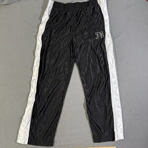 Vtg Starter Track Pants Men XL Black Satin Snap Tearaway‎ Breakaway Basketball